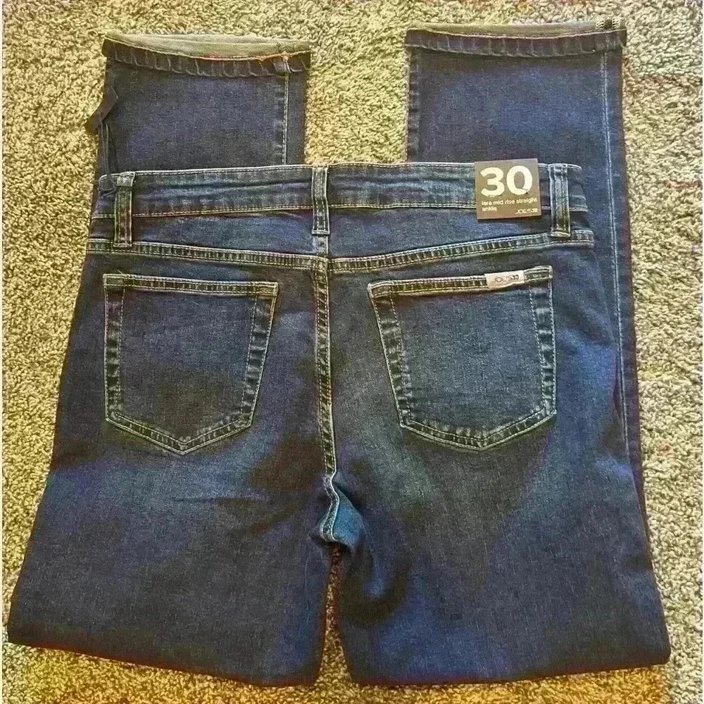 Joe’s Jeans Lara Mid Rise straight  Ankle Jeans size. 30 new nwt - Picture 6 of 7